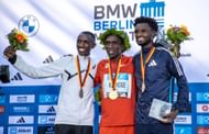 Vincent Kipkemoi Ngetich (left) is one of the runners to watch out for at Chicago Marathon. (Photo by Andreas Gora/picture alliance via Getty Images)